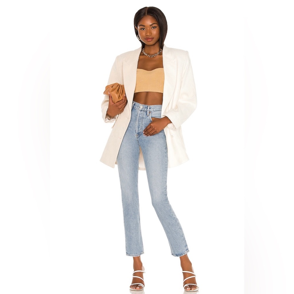 AGOLDE Riley High Rise Straight Crop in Dimension